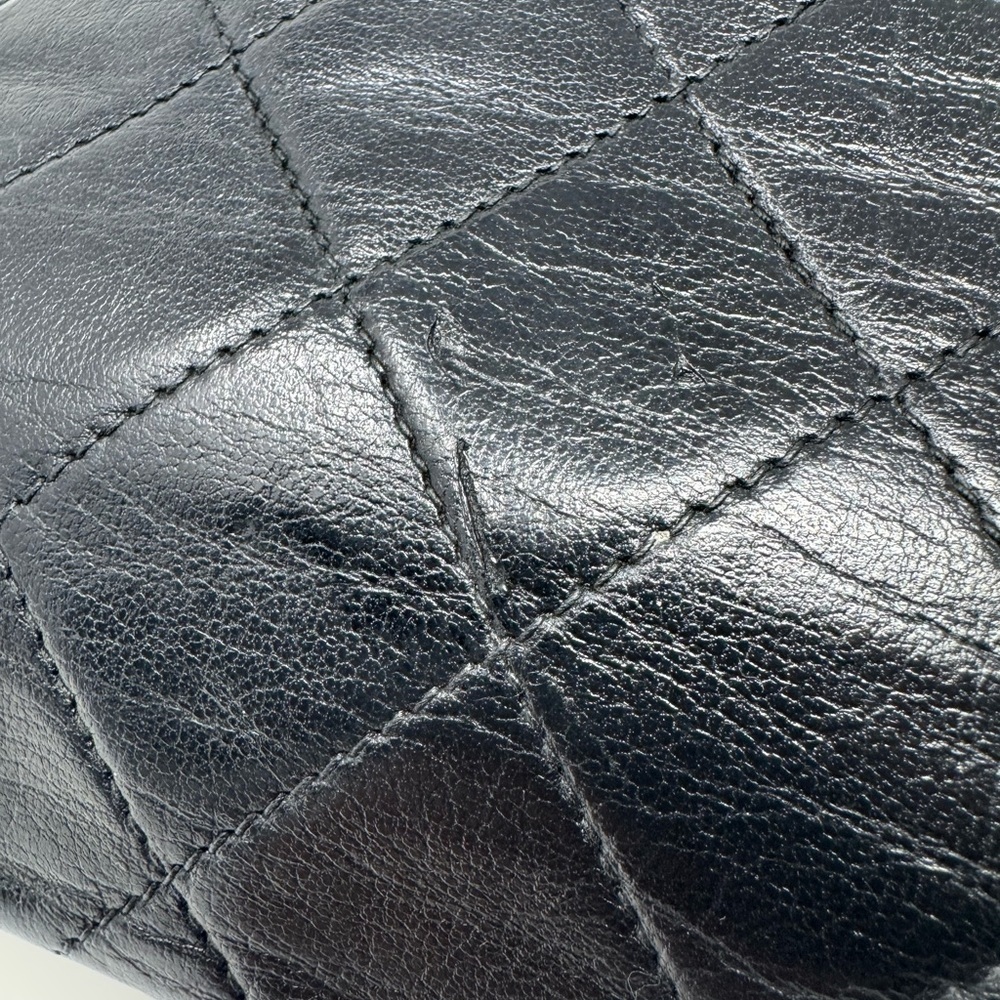 Chanel Vintage Black Quilted Camera Crossbody Bag –Quilted Caviar, Gold Hardware - Picture 8 of 15